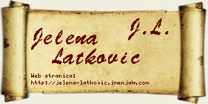 Jelena Latković vizit kartica